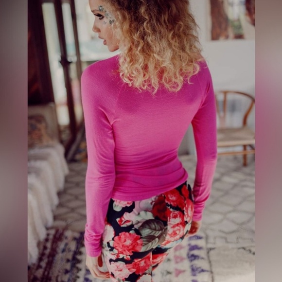 NWT Revolve Daydream Nation | Kiss Kiss Pink 'Lovable' Turtleneck Long-Sleeve - Picture 2 of 6